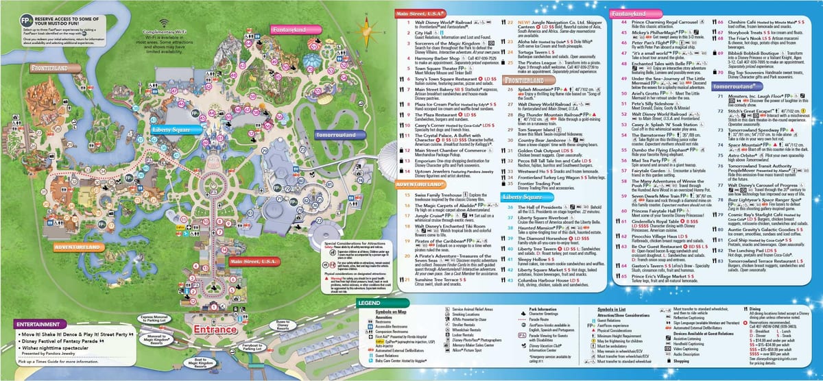 Disney Дэлхийн газрын зураг Орландо