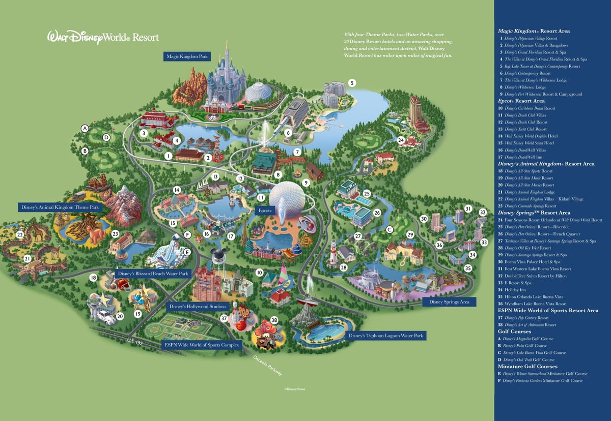 Walt Disney Дэлхийн газрын зураг