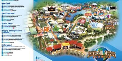 Орландо Universal map
