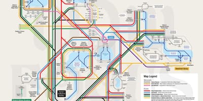Walt Disney World monorail газрын зураг