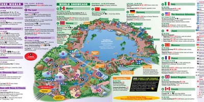 EPCOT Disney Дэлхийн газрын зураг
